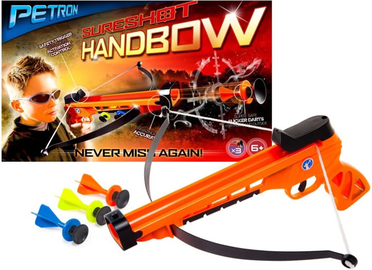 Sureshot Handkruisboog met zuignapdarts