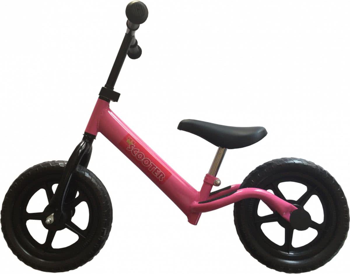 Pexkids Kinder Scooter Loopfiets - Loopfiets - Meisjes - Roze - 12 Inch