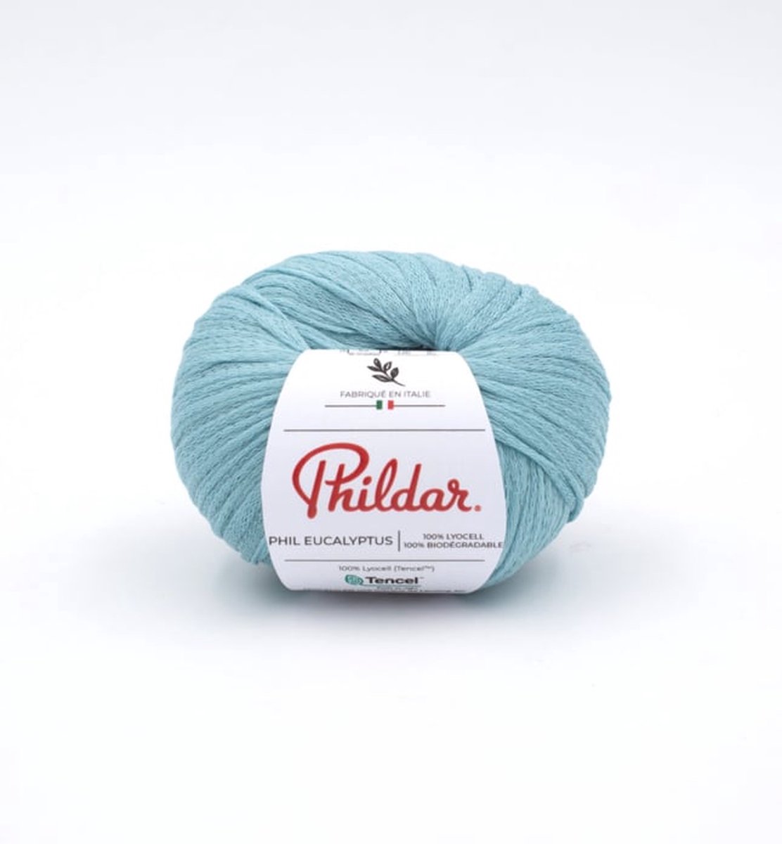 Phildar - Eucalyptus - 100 % Ecologische breigaren - Wordt per 5 stuks verkocht : Kleur: Lagon