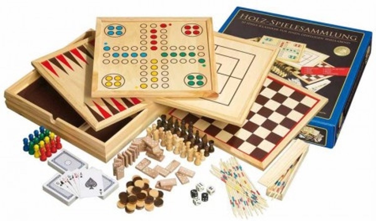 Philos houten game set Compendium 10 - groot