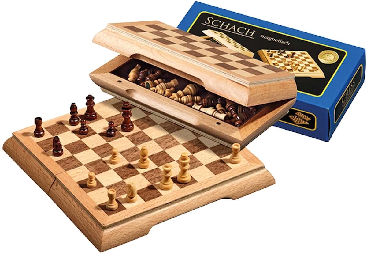 Philos reis schaakset magnetisch, 17mm veld.