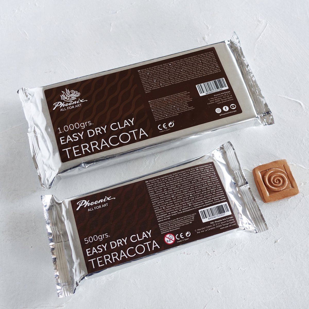 Phoenix Sculpture - Klei - Easy Dry - Terra Cotta - 1kg - zelfdrogend
