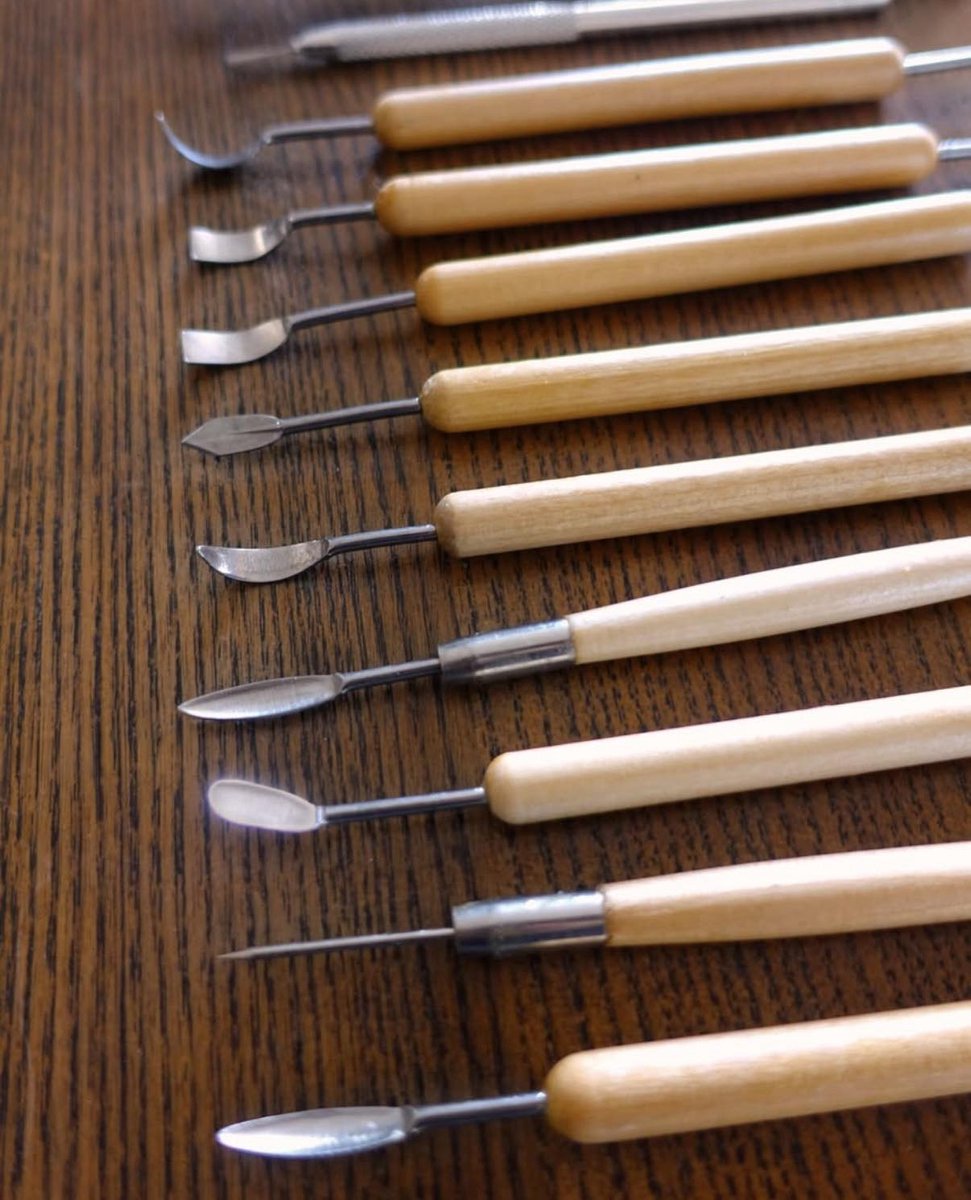 Phoenix Sculpture - Modelleerset - 18 stuks - Hout - Voor keramiek en pottendraaien