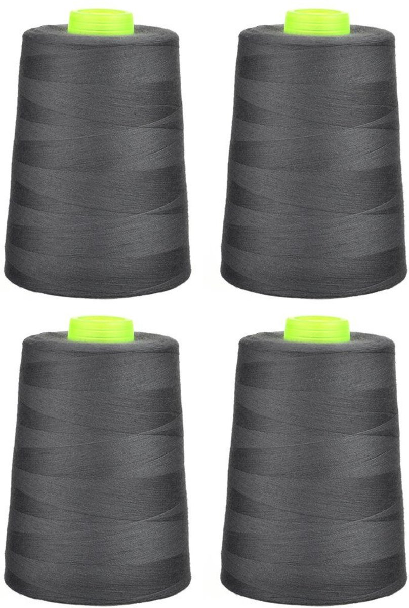 Phoenix 4x 5000m overlock garen - donker grijs