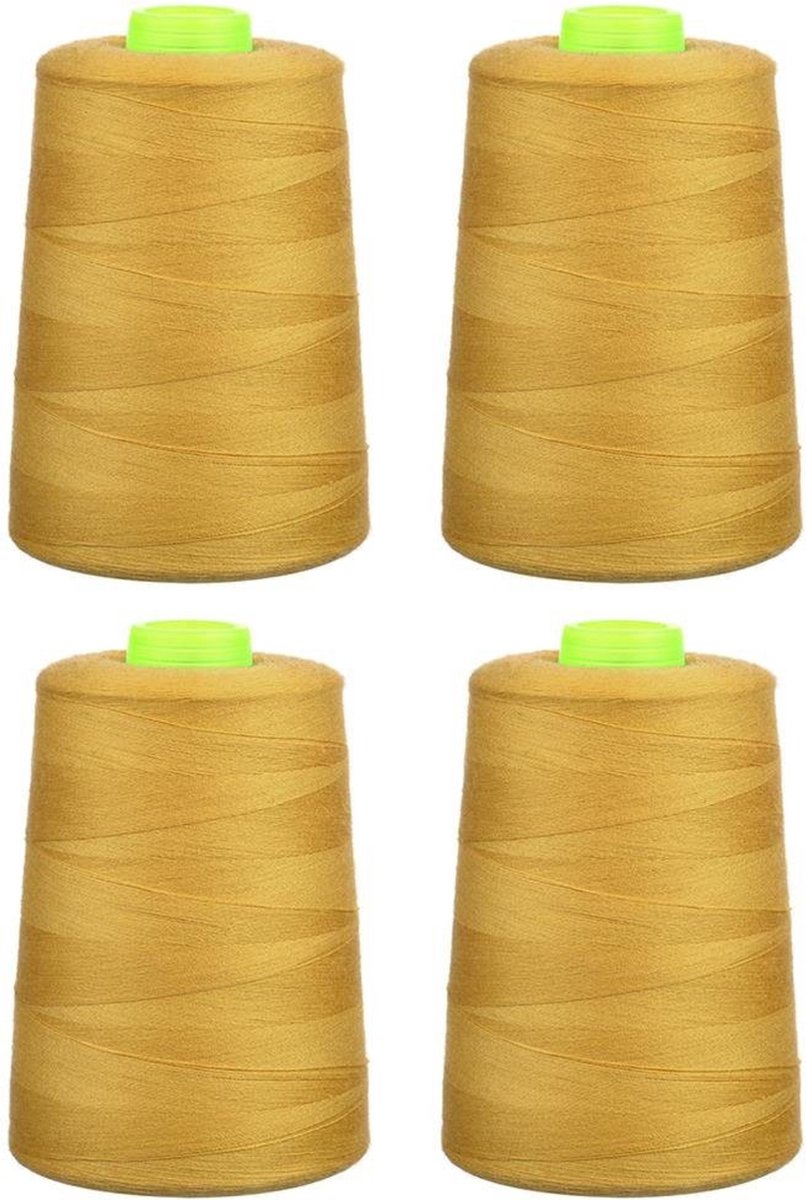Phoenix 4x 5000m overlock garen - mosterd geel