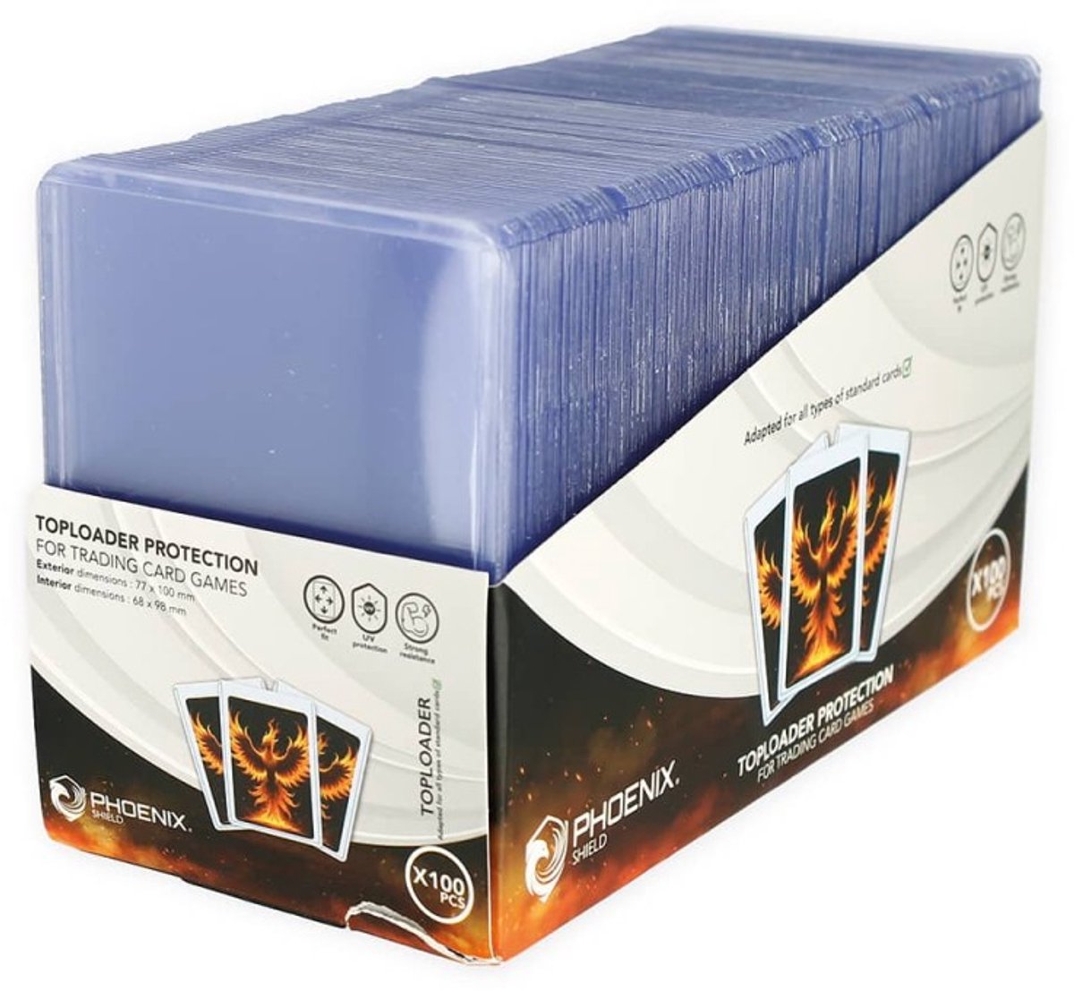 Toploader - Kaartenhouder - Trading cards bescherming - Pokémon kaarten opbergen - Verzamelaarsaccessoires - TCG kaarten - MTG - Sportkaarten - Kaartbescherming - Kaarten display - Kaarten bewaren