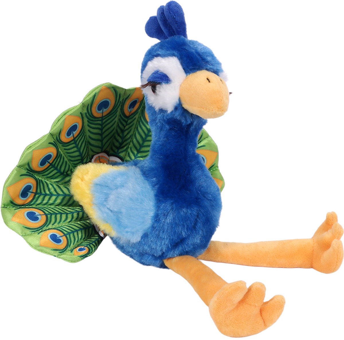 PIA Soft Toys - Pluche Knuffeldier - Pauw - 24 cm