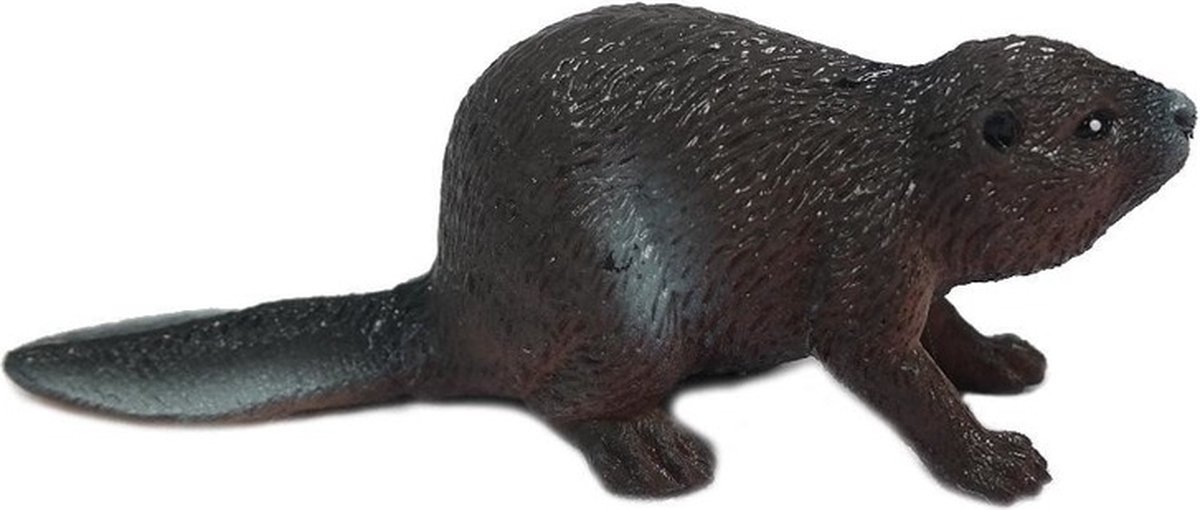 Speelgoed bever dier 5 cm - Kunststof speel figuren/dieren