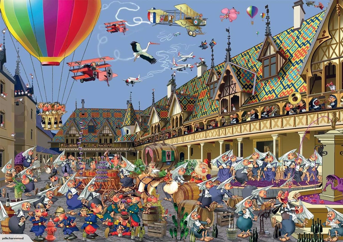 Francois Ruyer legpuzzel Wijnveiling in Beaune, 1000 stukjes