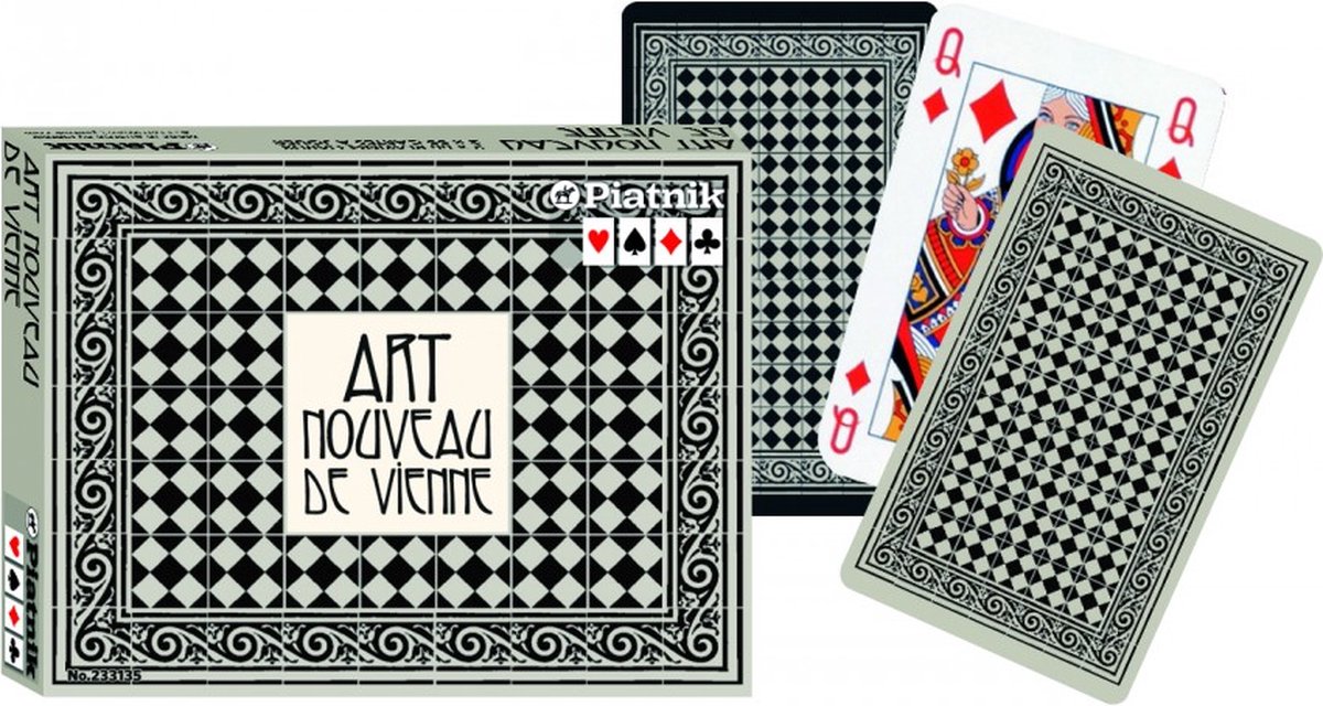 Piatnik Art Nouveau de Vienne Speelkaarten - Double Deck