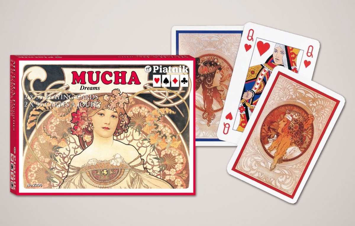 Piatnik Mucha - Dromen Speelkaarten - Dubbeldekker.