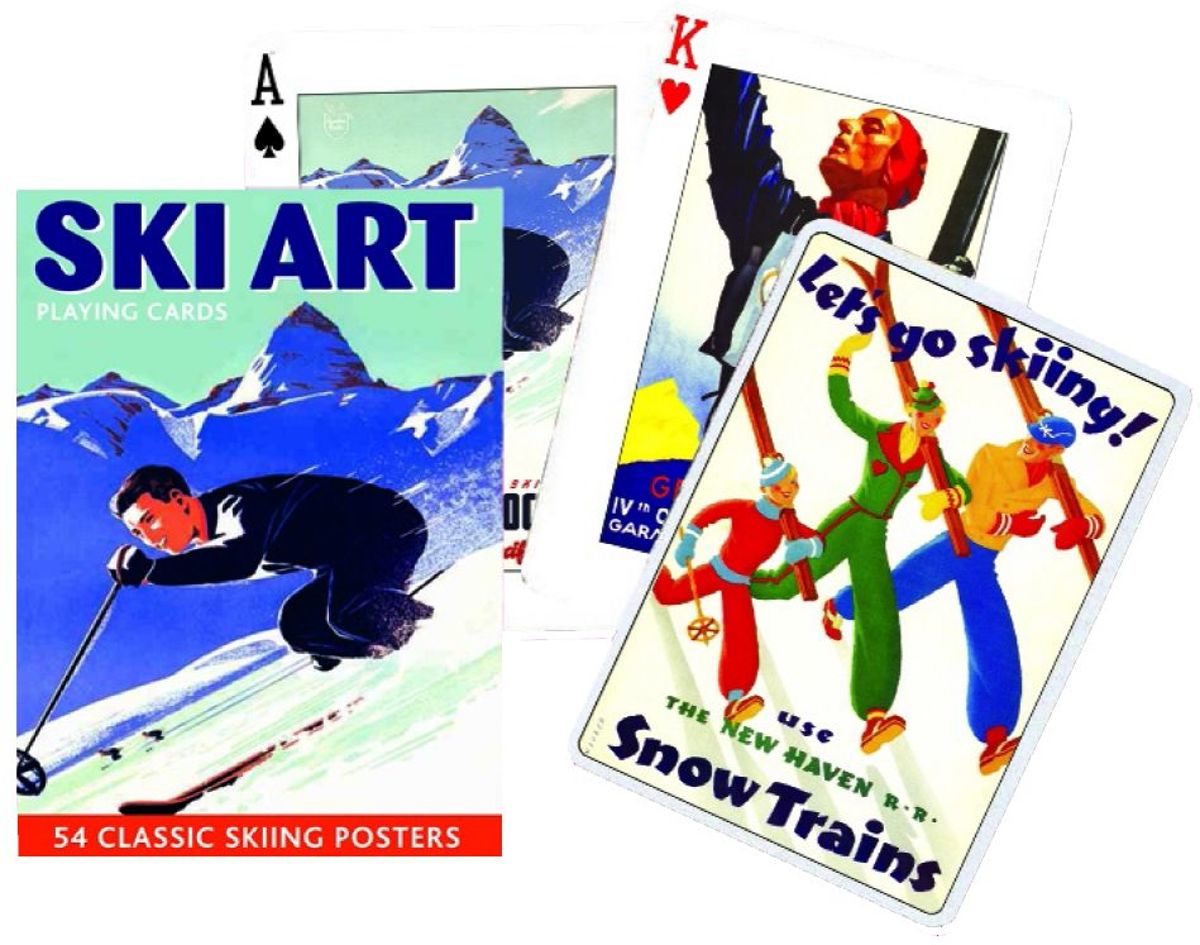 Ski Art Speelkaarten - Single Deck