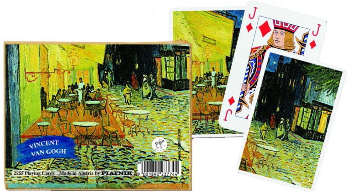 Vincent van Gogh Caféterras bij Nacht Speelkaarten - Double Deck
