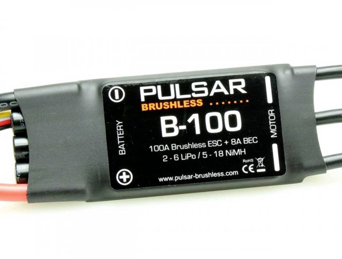 Pichler Modellbau PULSAR B-100 Brushless rijregelaar voor RC auto Belastbaarheid (max.): 120 A