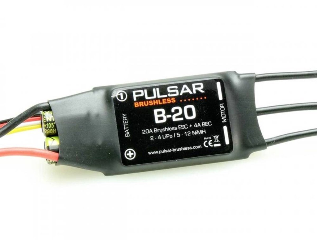 Pichler Modellbau PULSAR B-20 Brushless rijregelaar voor RC auto Belastbaarheid (max.): 30 A