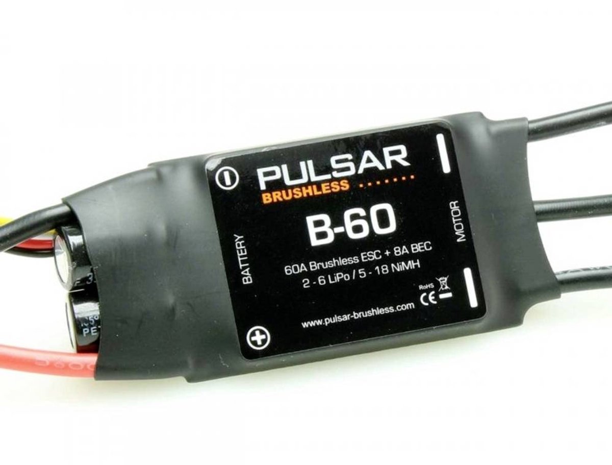 Pichler Modellbau PULSAR B-60 Brushless rijregelaar voor RC auto Belastbaarheid (max.): 80 A