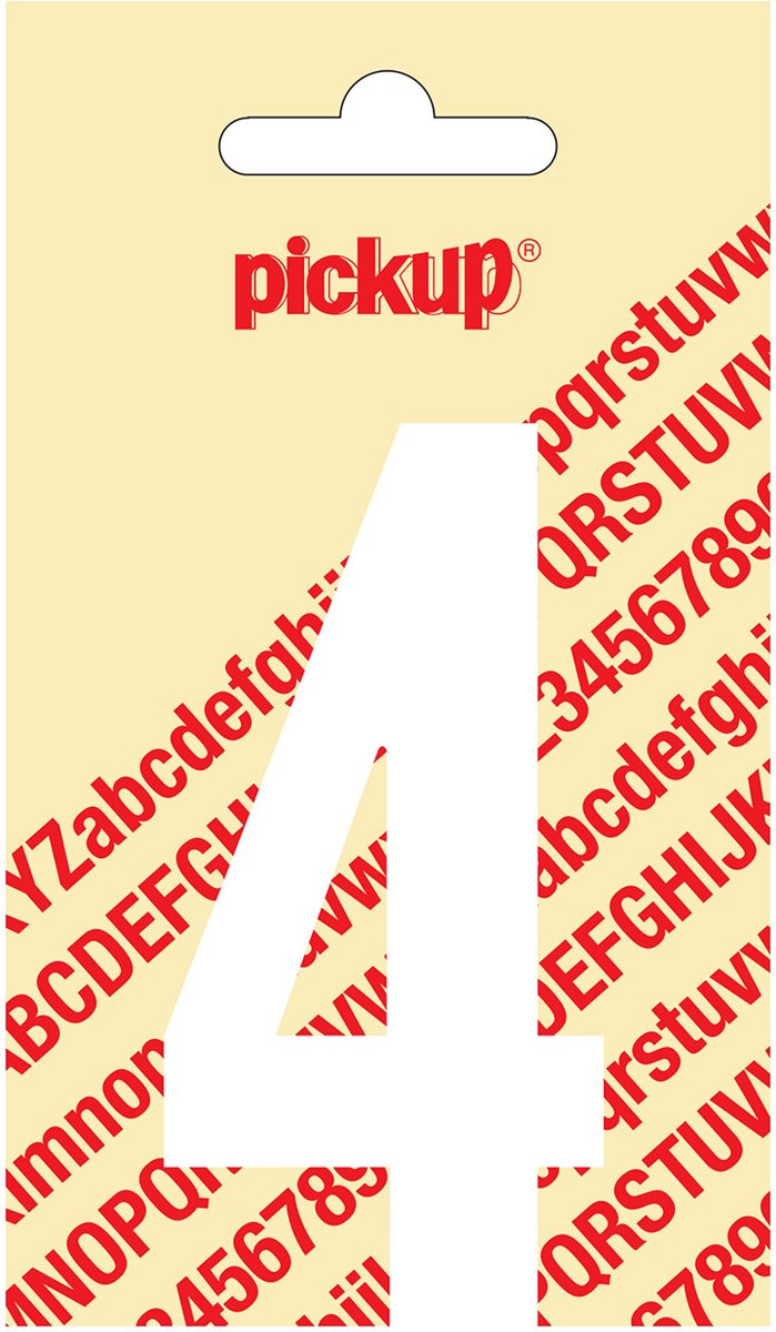 Pickup Plakcijfer Nobel Wit 120mm 