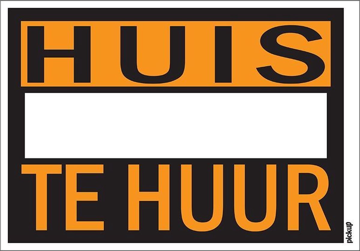 Pickup affiche Huis te huur - 25x35 cm