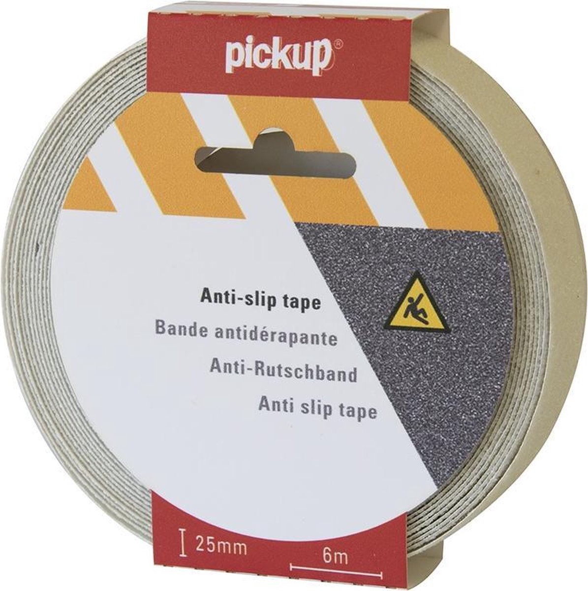 Pickup antislip tape transparant - 6 m x 2,5 cm