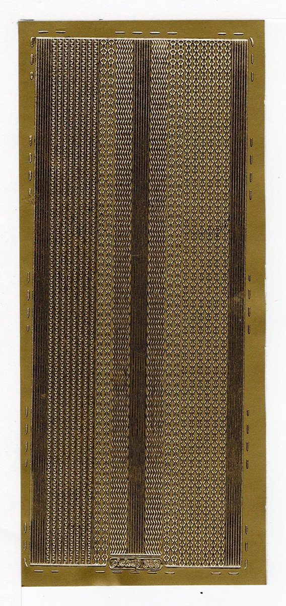 Pickup hobbysticker 2 stuks per verpakking 309 randen ränder goud gold