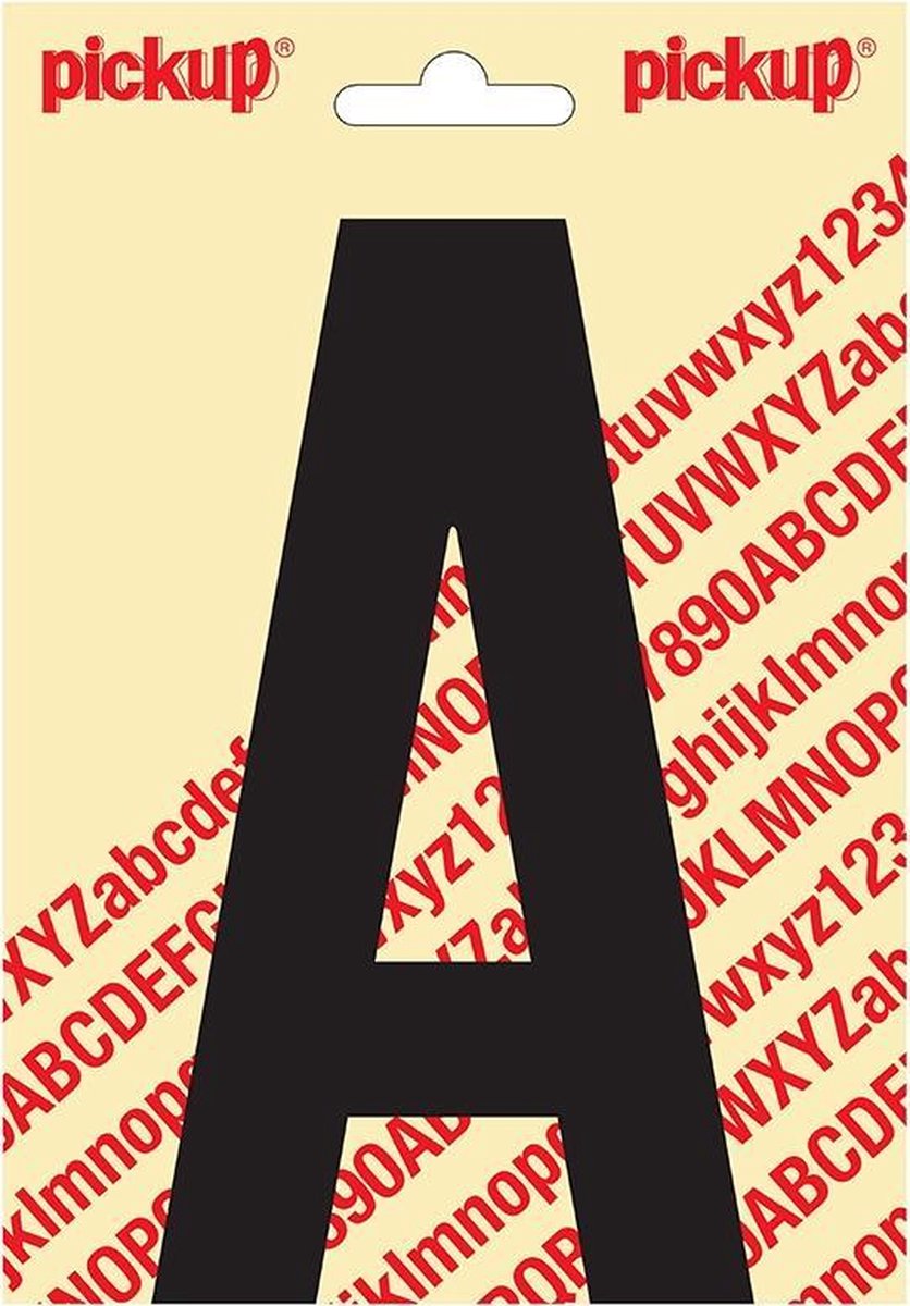 Pickup plakletter Nobel 150mm zwart A - 31002150A