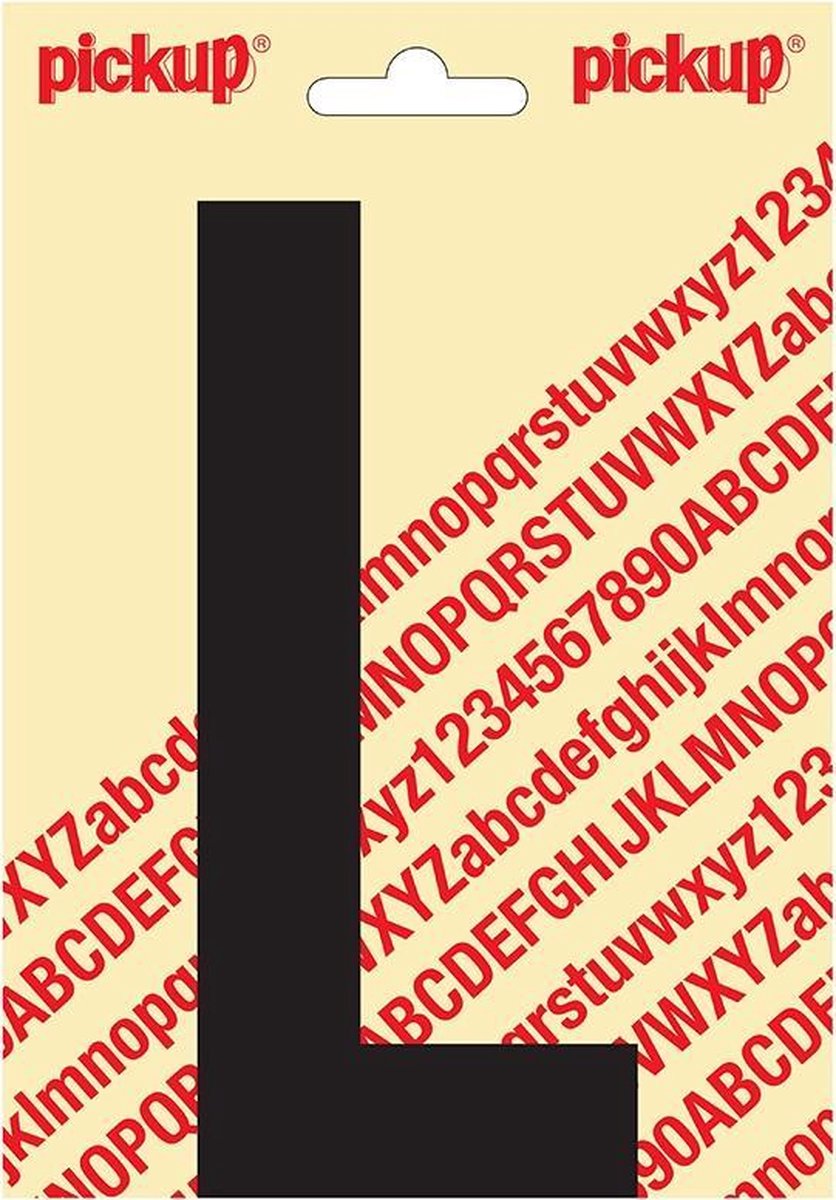 Pickup plakletter Nobel 150mm zwart L - 31002150L