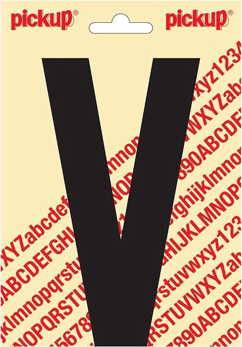 Pickup plakletter Nobel 150mm zwart V - 31002150V