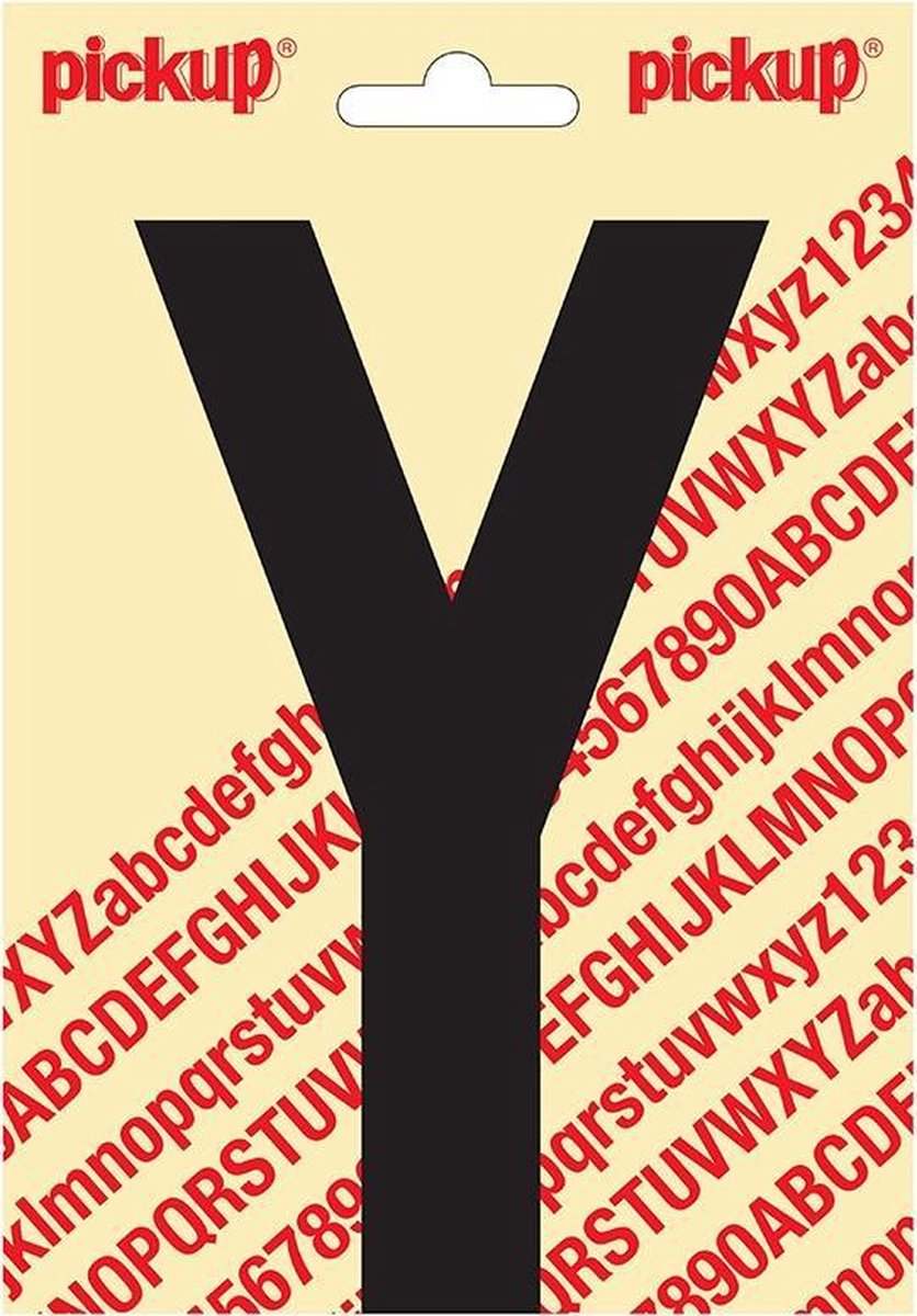 Pickup plakletter Nobel 150mm zwart Y - 31002150Y