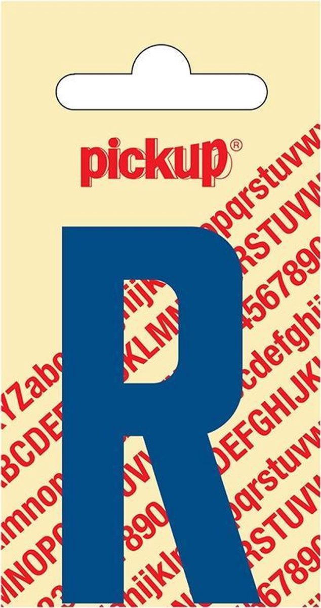 Pickup plakletter Nobel 60 mm blauw R - 31052060R