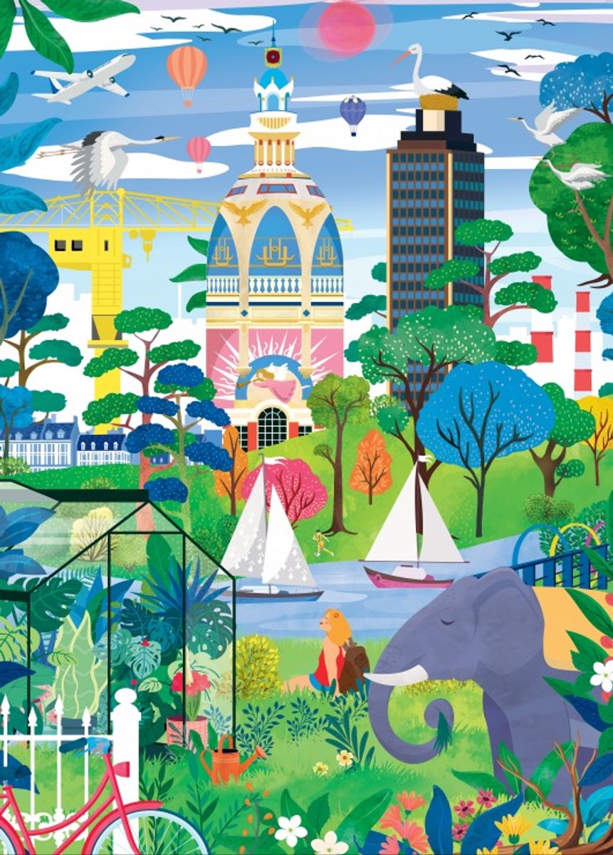 Pieces & Peace legpuzzel Fantastic Nantes - 1500 stukjes puzzelspel.