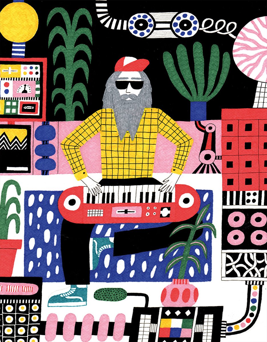 Pieces & Peace puzzel - De Baardige Muzikant 500 stukjes legpuzzel.