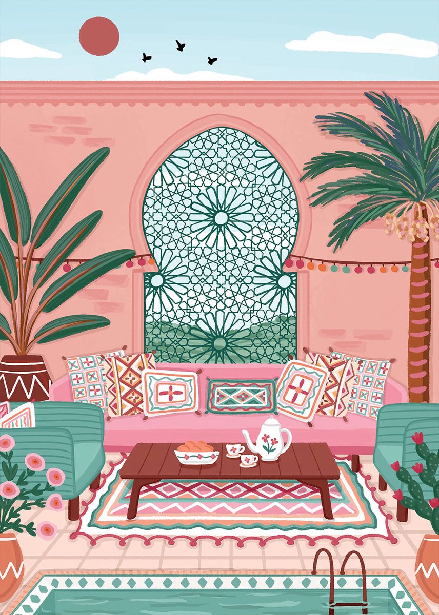 Pieces & Peace puzzel Marokko hotel - 500 stukjes kleurrijk speelgoed.