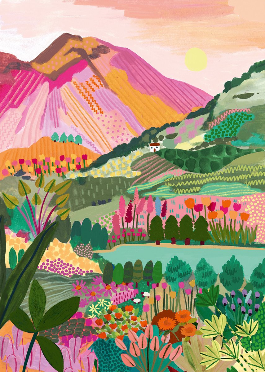 Pieces & Peace puzzel Regenbogenberg - 1000 stukjes kleurrijk speelgoed.