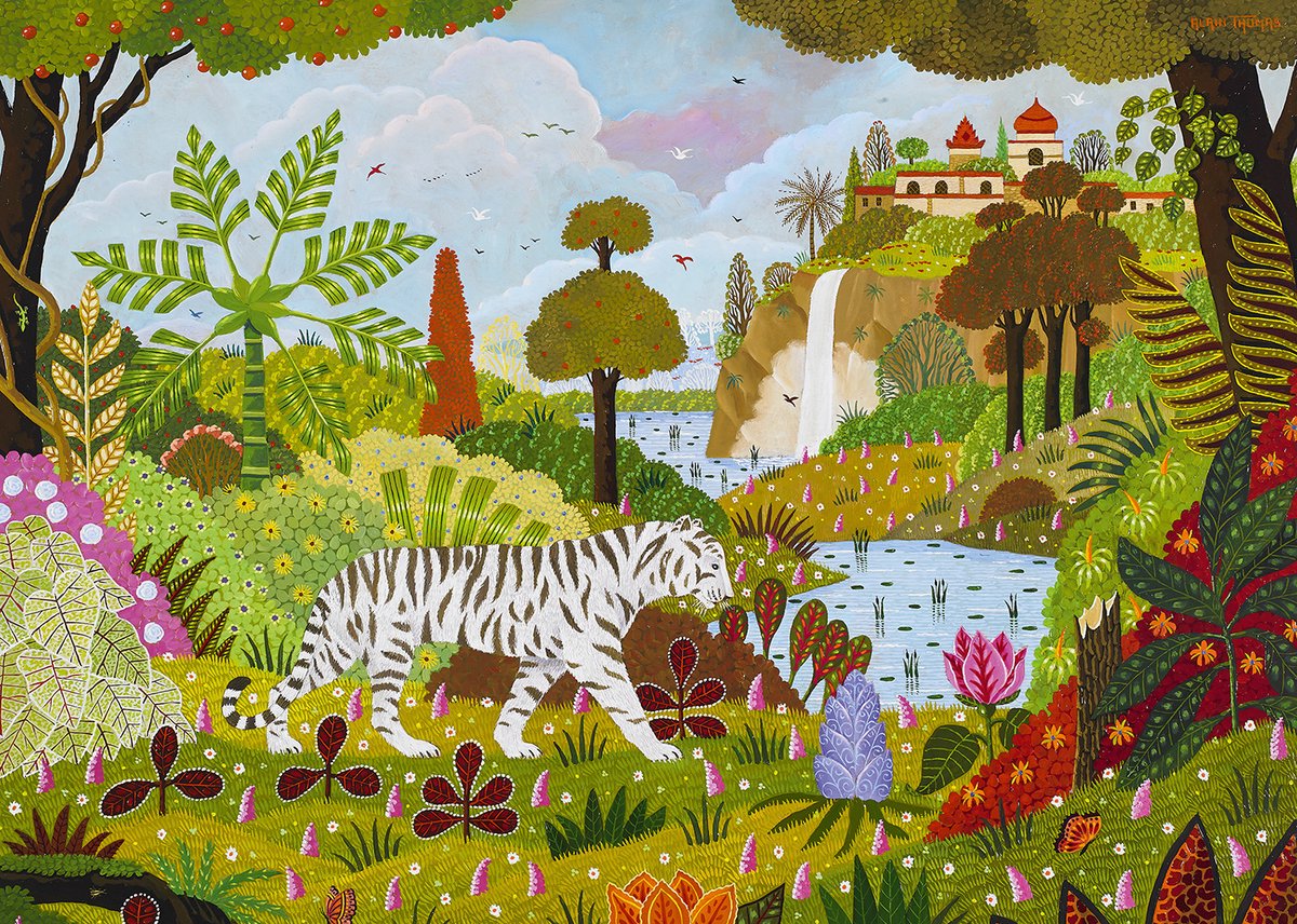 Pieces & Peace puzzel White Tiger - legpuzzel 1500 stukjes multicolor.