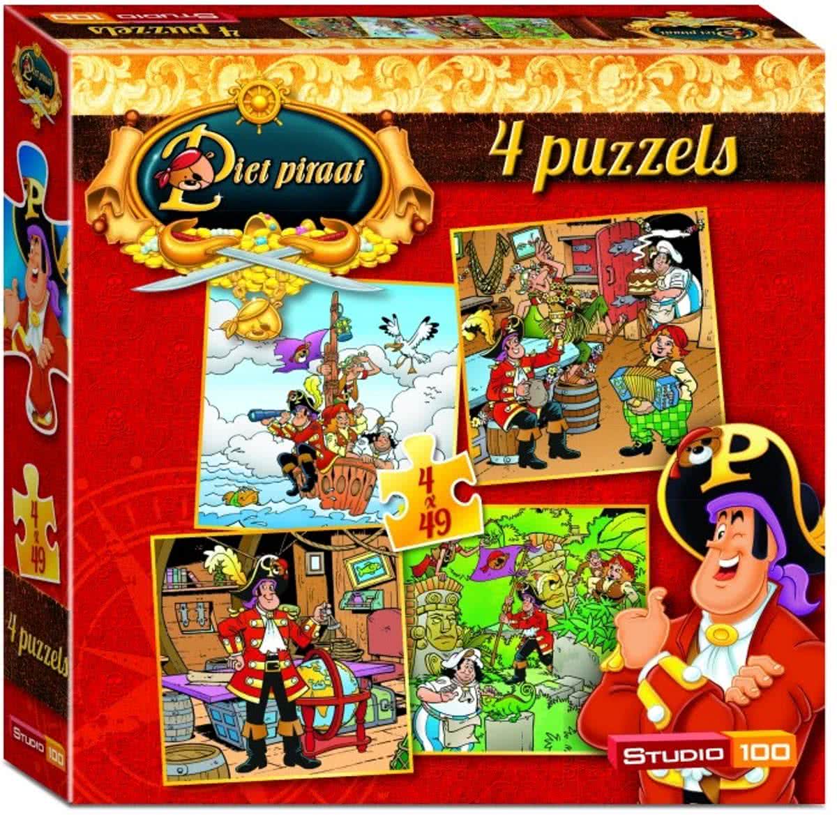 Piet Piraat 4-in-1 - Puzzel