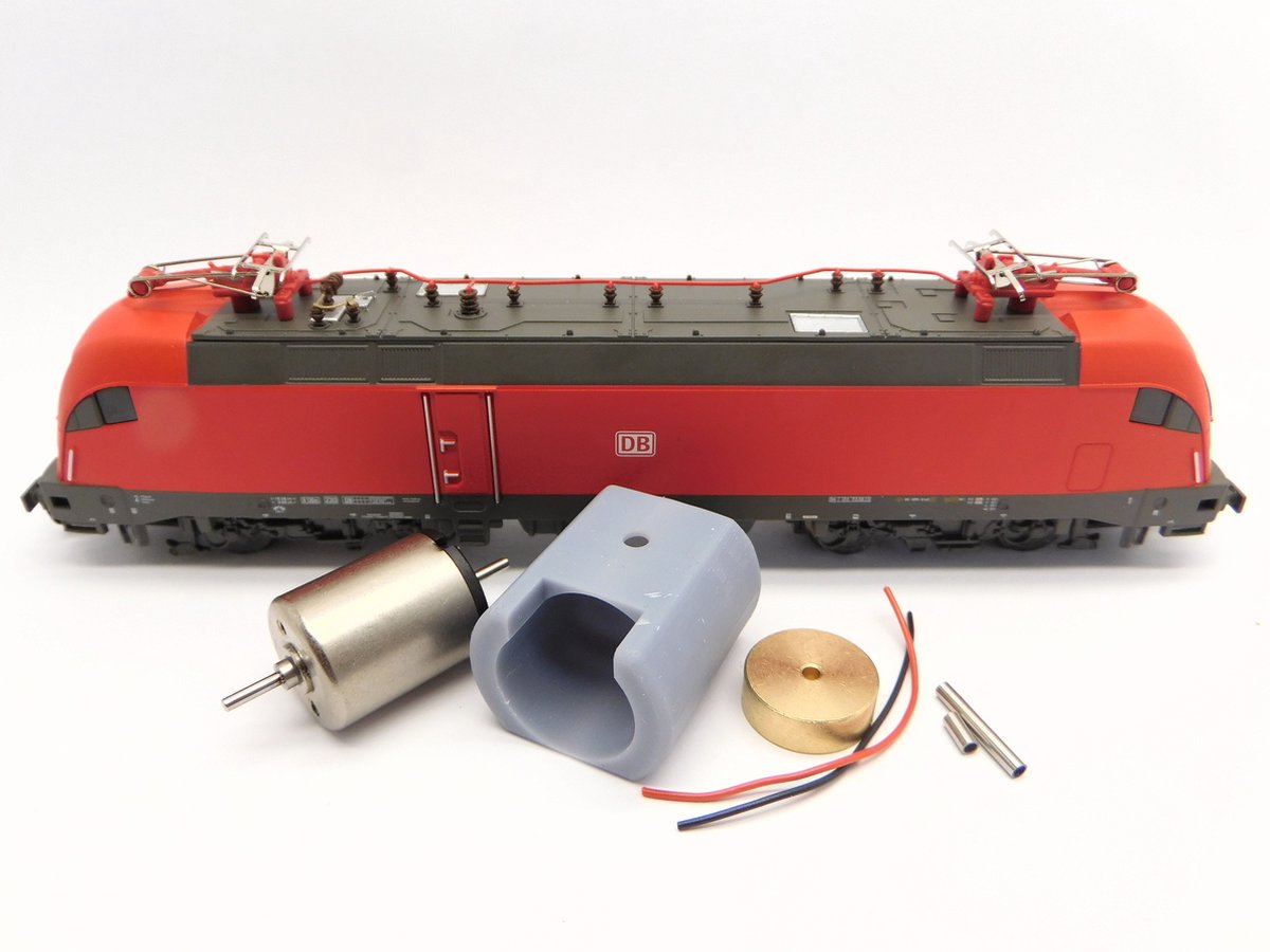 micromotor TP001F motor ombouwset voor Piko BR 182, BR 223, ER 20, Hercules, Rh 1047, Taurus