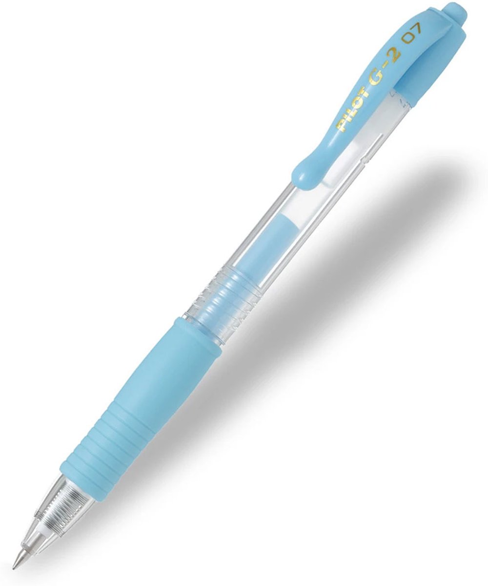   G-2 – Gel Ink Pastel Blauwe Rollerball pen – Medium Tip