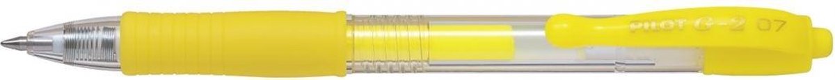   G-2 – Neon Gele Gel Ink Rollerball pen – Medium Tip