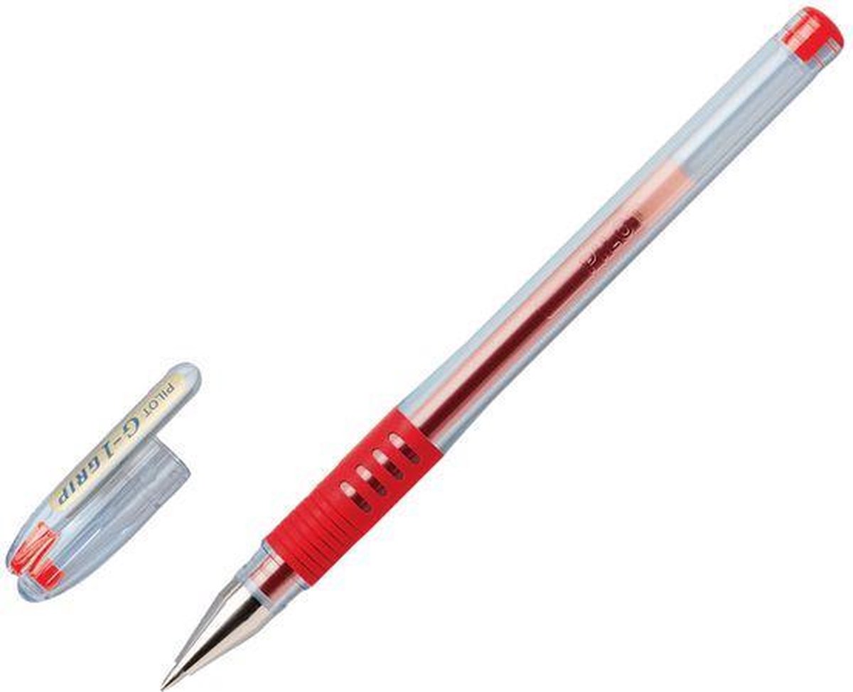   Gelpen G1-7 Grip 0,4 mm, rood (pak 12 stuks)