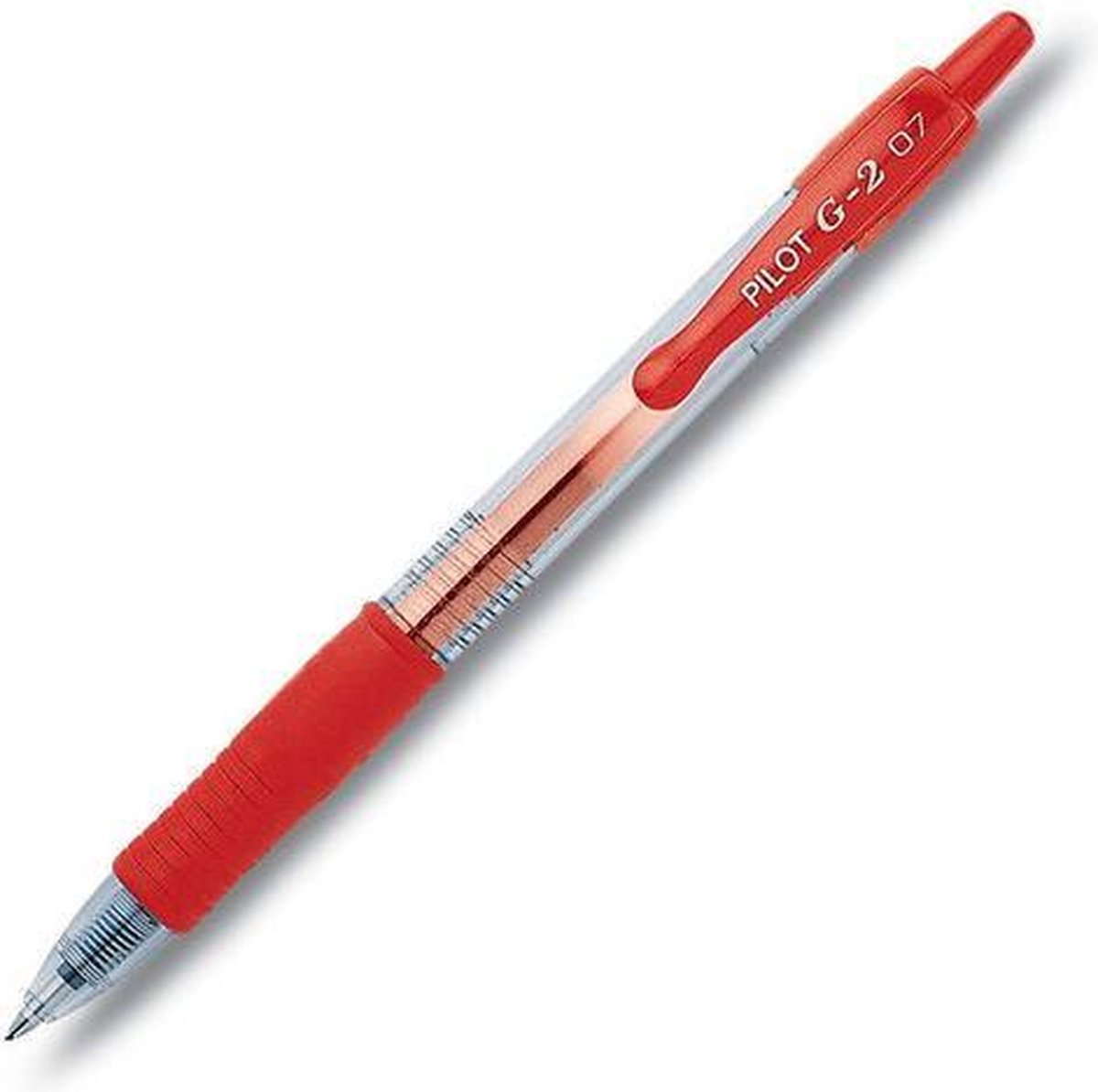   Gelpen G2-07 Grip, 0,4 mm, Rood (pak 12 stuks)
