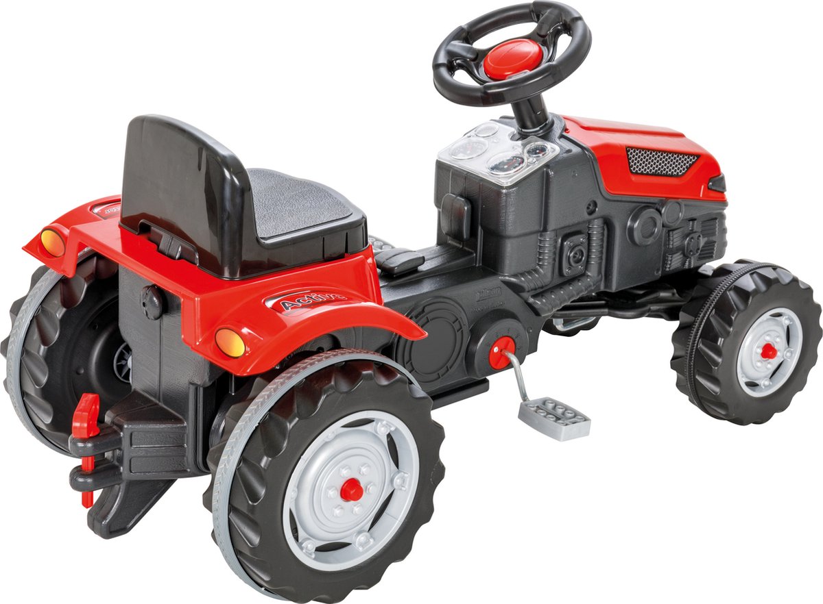 Pilsan Active - Traptractor Met Claxon - Rood