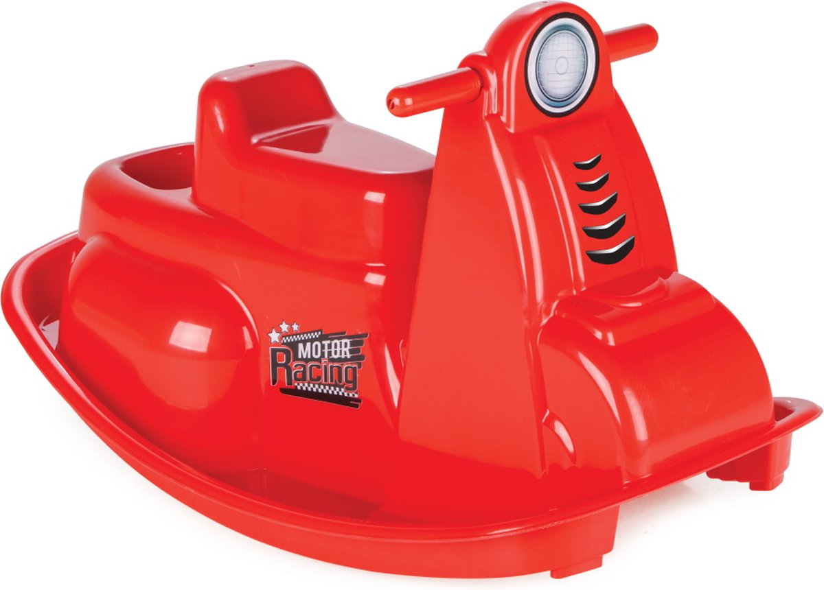 Pilsan Rocking Motorcycle Rood Hobbelmotor, kantelt niet en heeft een opbergvak 06 178