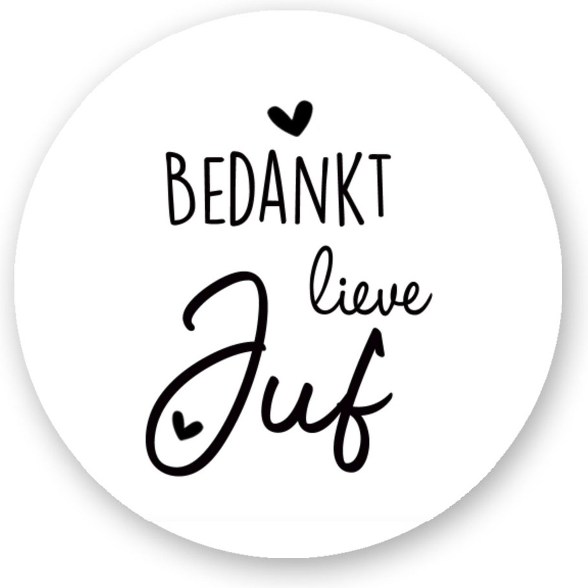 Sluitsticker Bedankt lieve juf - Sluitstickers Pimp Studio