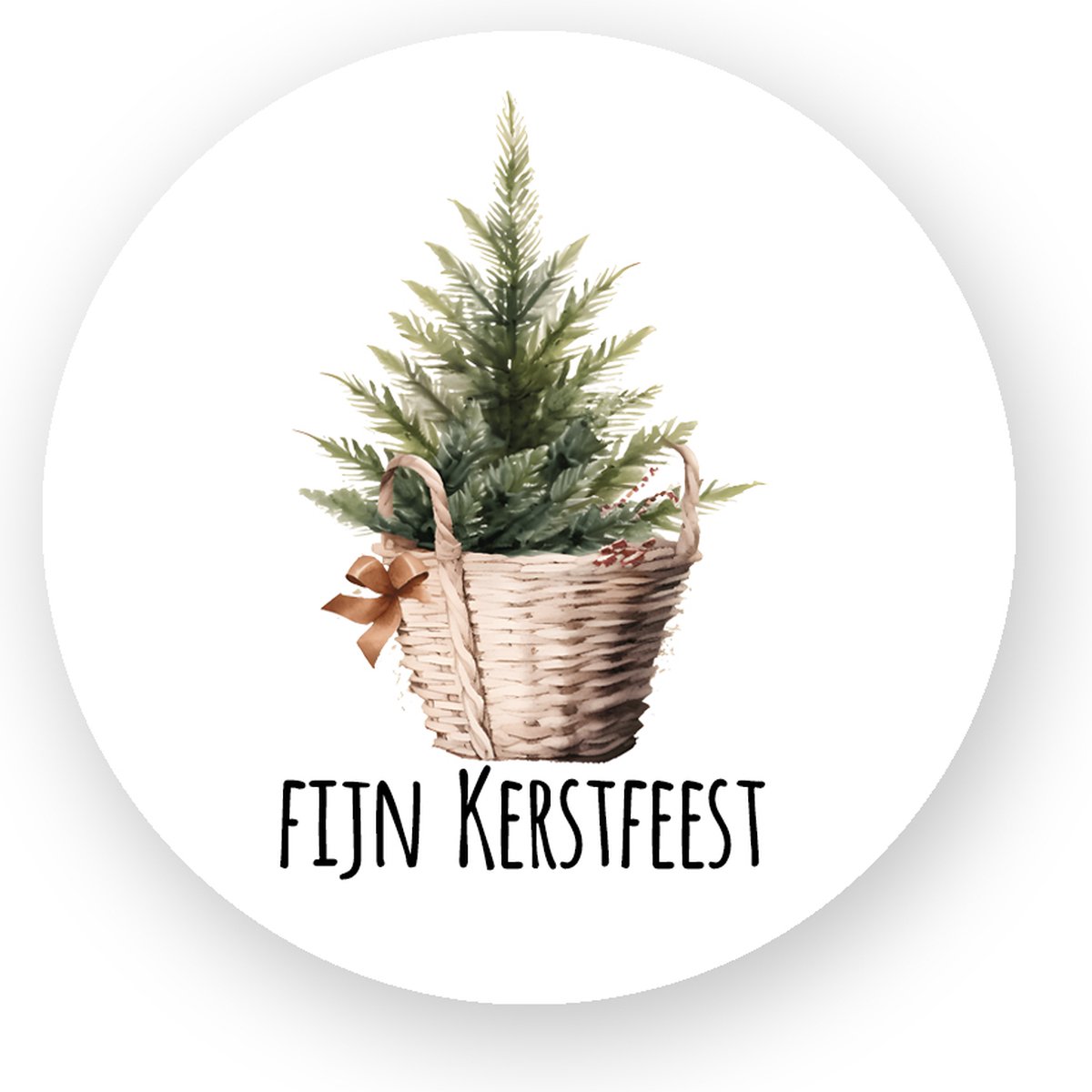 Sluitzegel-Sluitsticker Kerst - boompje - Sluitstickers Pimp studio