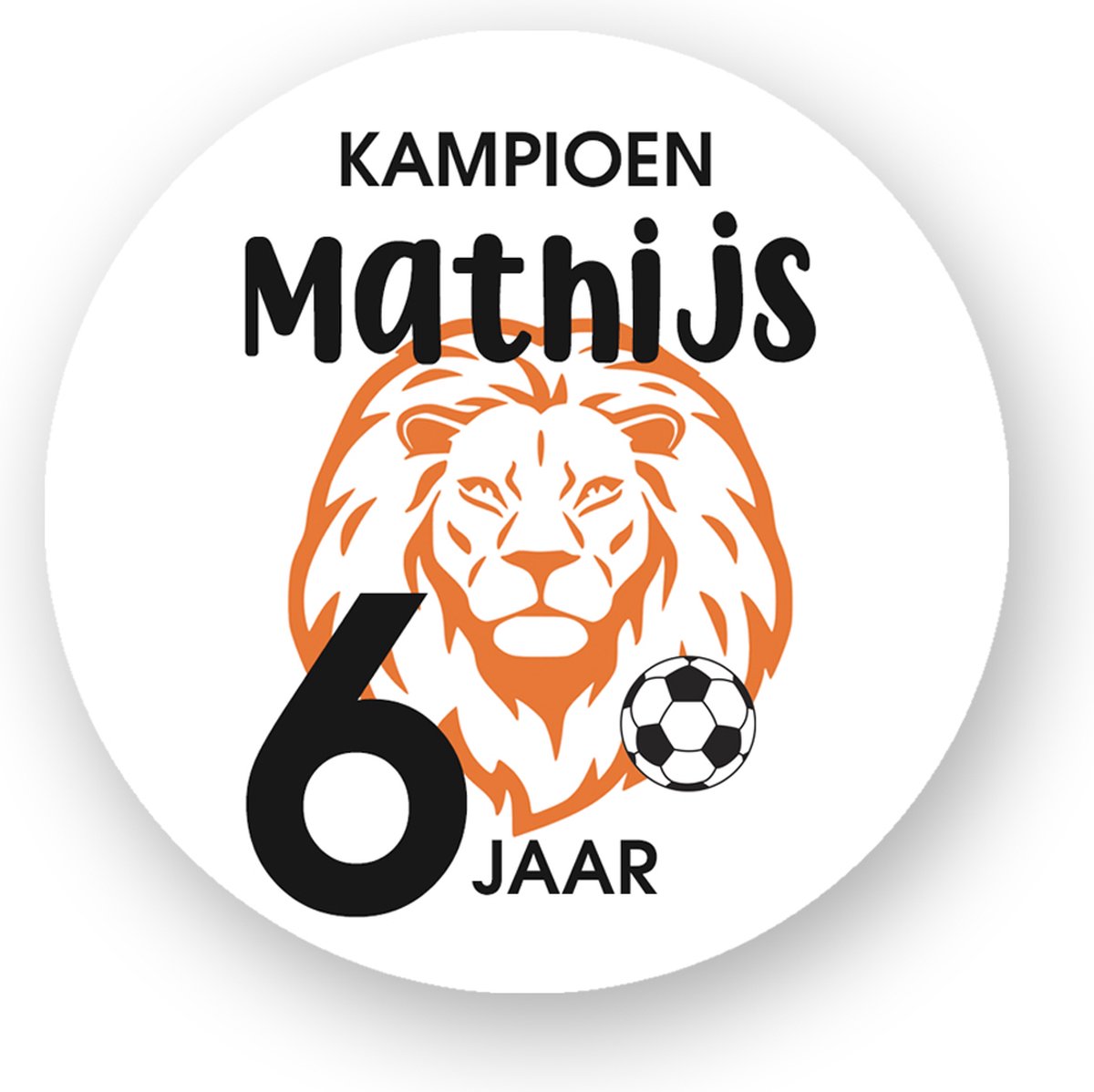 Traktatie Stickers EK of WK voetbal Met Naam en Leeftijd - EK Voetbal* - Gepersonaliseerd - Europees of wereld kampioenschap voetbal-Sluitstickers - Kinderfeest Traktatie - Uitdelen - Uitdeeltraktatie - Traktatiestickers Pimp Studio