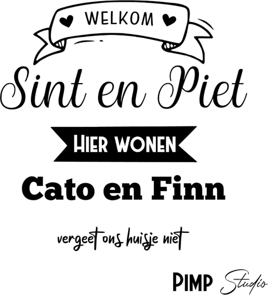 Raamsticker Sinterklaas