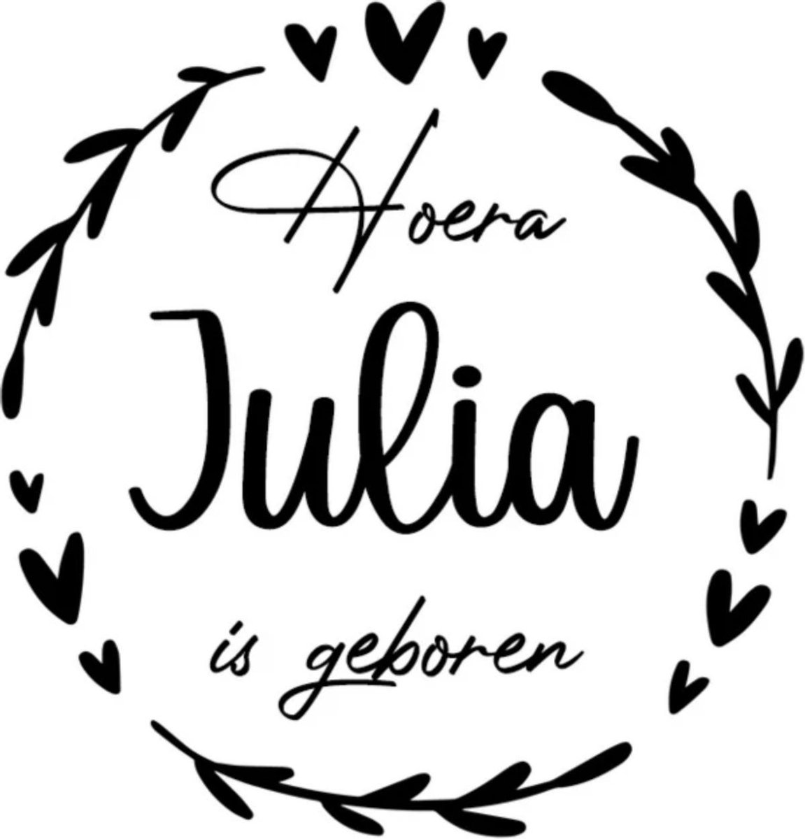 Raamsticker geboorte