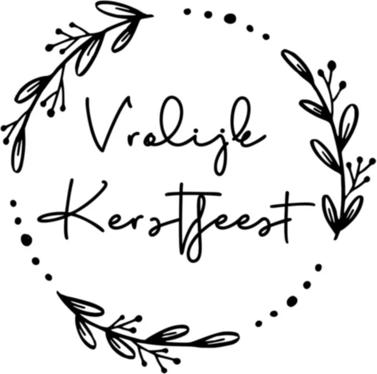 Raamstickers Vrolijk Kerstfeest