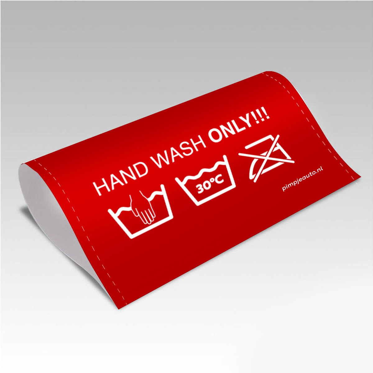 PimpJeAuto-Pimpers-Handwash-Rood-Medium-160x80mm-Zelfklevend