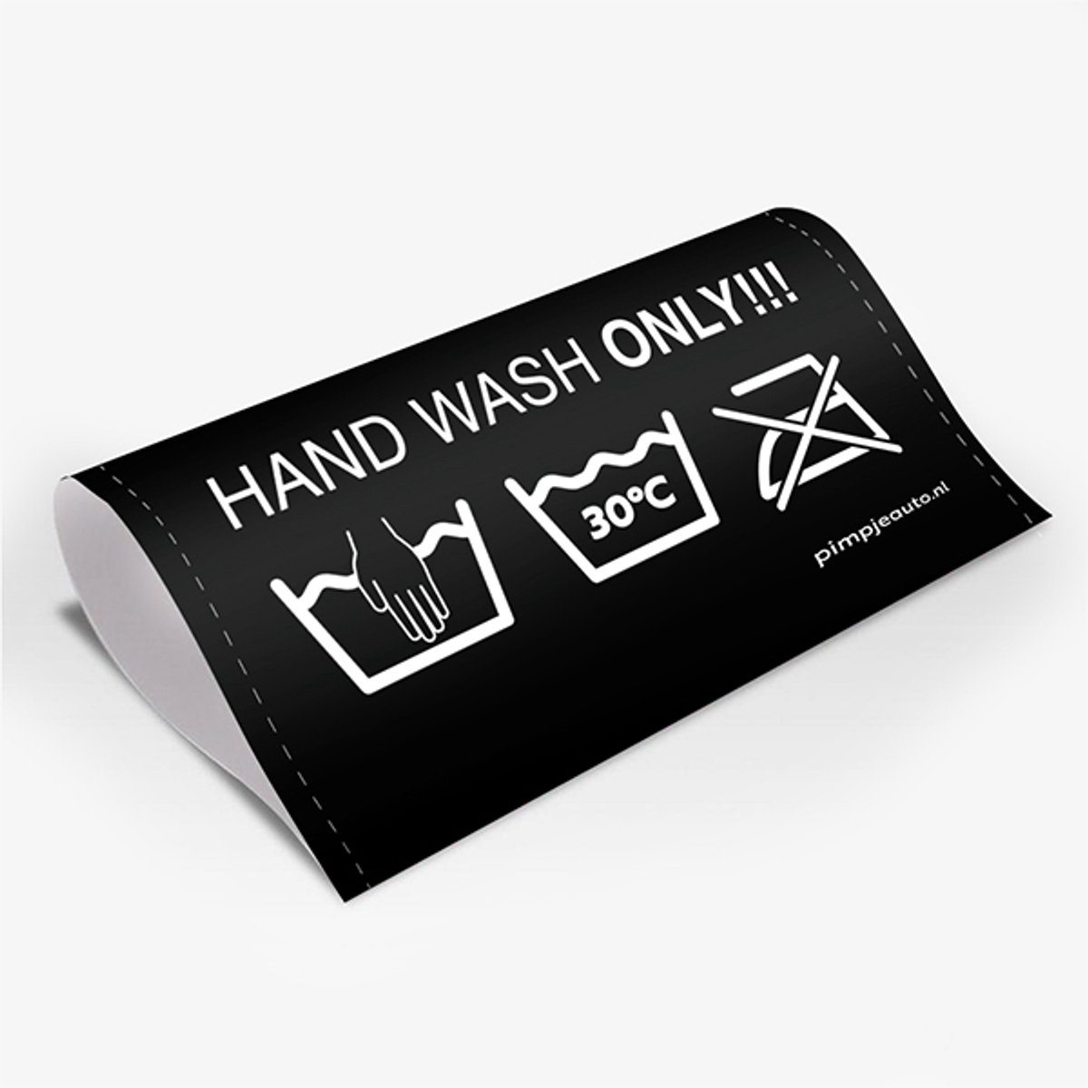 PimpJeAuto-Pimpers-Handwash-Zwart-Medium-160x80mm-Zelfklevend